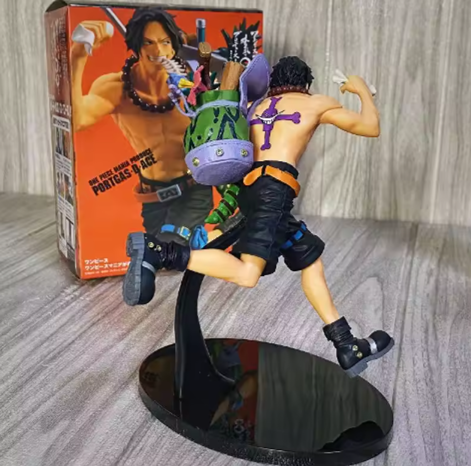 Estatua One Piece Portgas D Ace Figura de Anime  3
