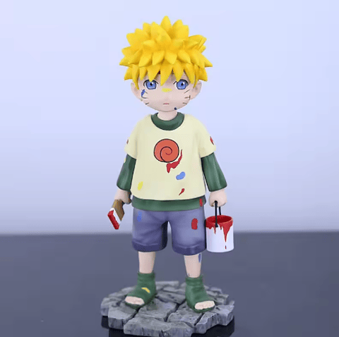 Naruto Uzumaki Pintor 16cm