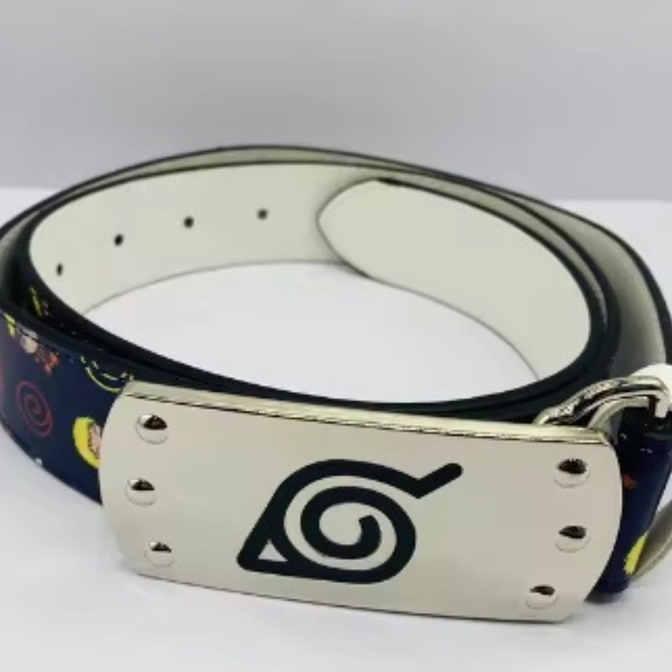 Naruto Hoja Anime Correa Cinturón para hombres y mujeres accesorios de Cosplay 1