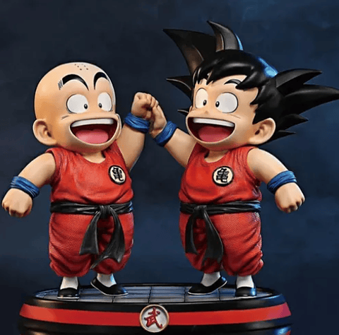 Dragon Ball Figura de acción de Estatua Guku y Krilin