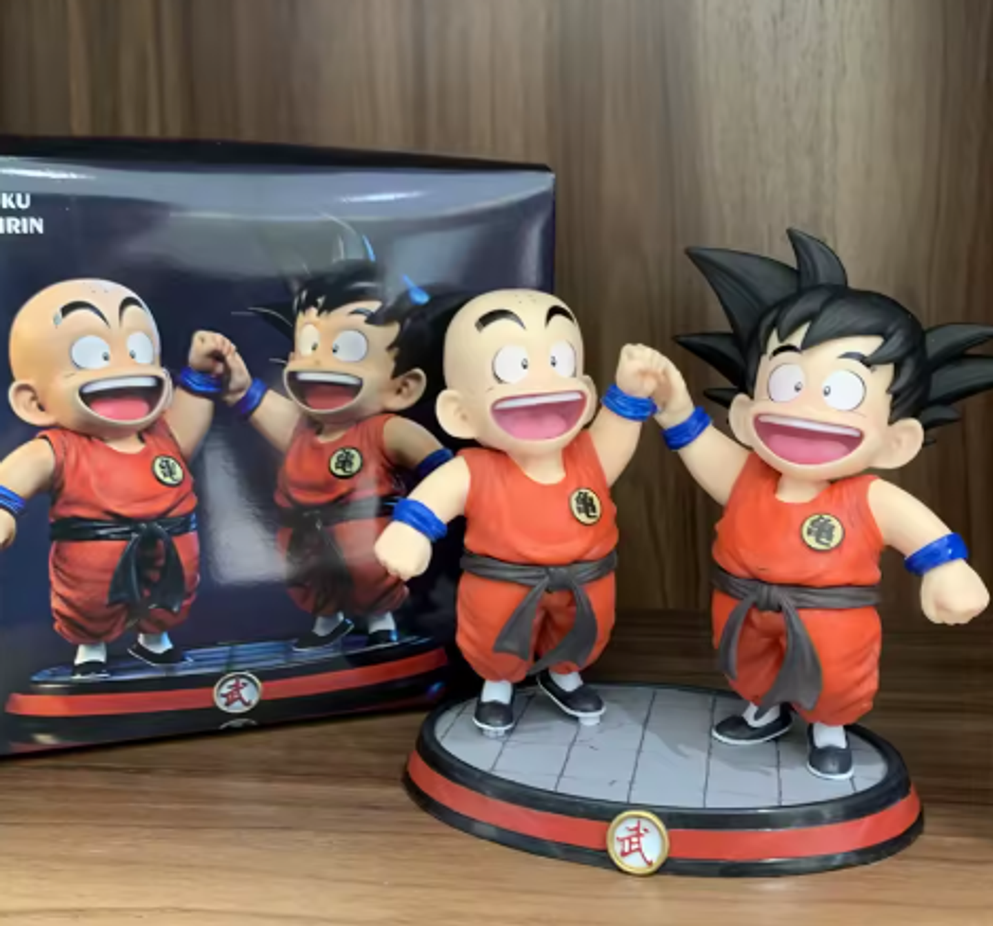Dragon Ball Figura de acción de Estatua Guku y Krilin 3