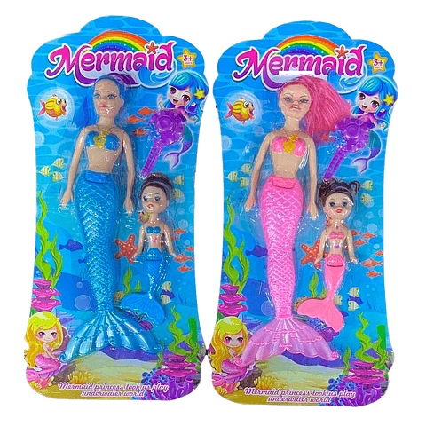 MUÑECA SIRENA JUGUETES ACCESORIOS NIÑAS JUGUETERIA
