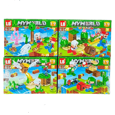 Minecraft Juguetes Armables Colección Bloques Juguetería