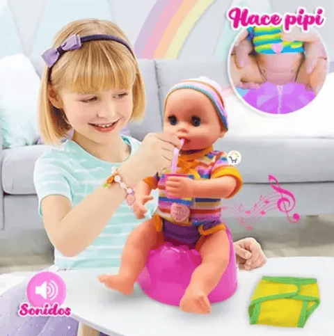 Bebé Agua potable y muñeca para orinar Lovely Drink water