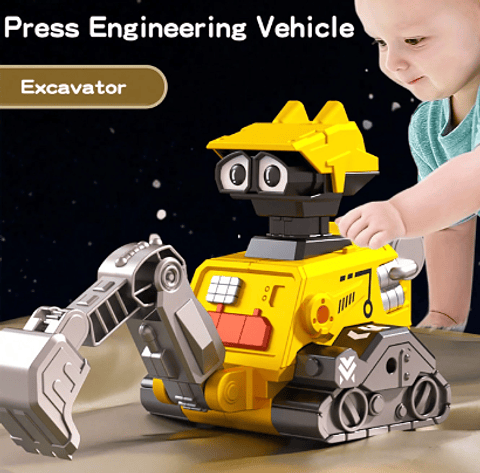 Carro Construcción Retro excavadora Coche para Empujar