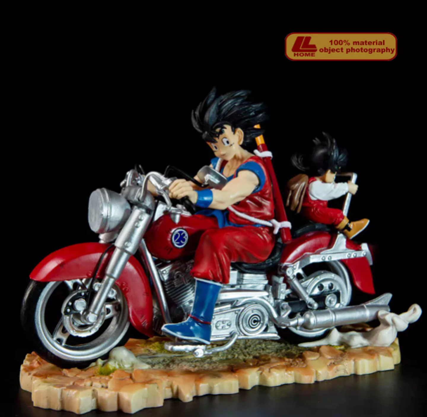 Anime Dragon Ball Z Padre Hijo Goku y Gohan Figura Estatua 1