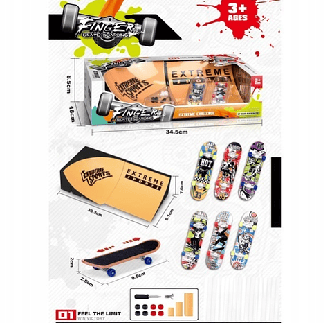 Stakepark Tipo Bowl Para Dedos Patinetas A ESCALA 1/10