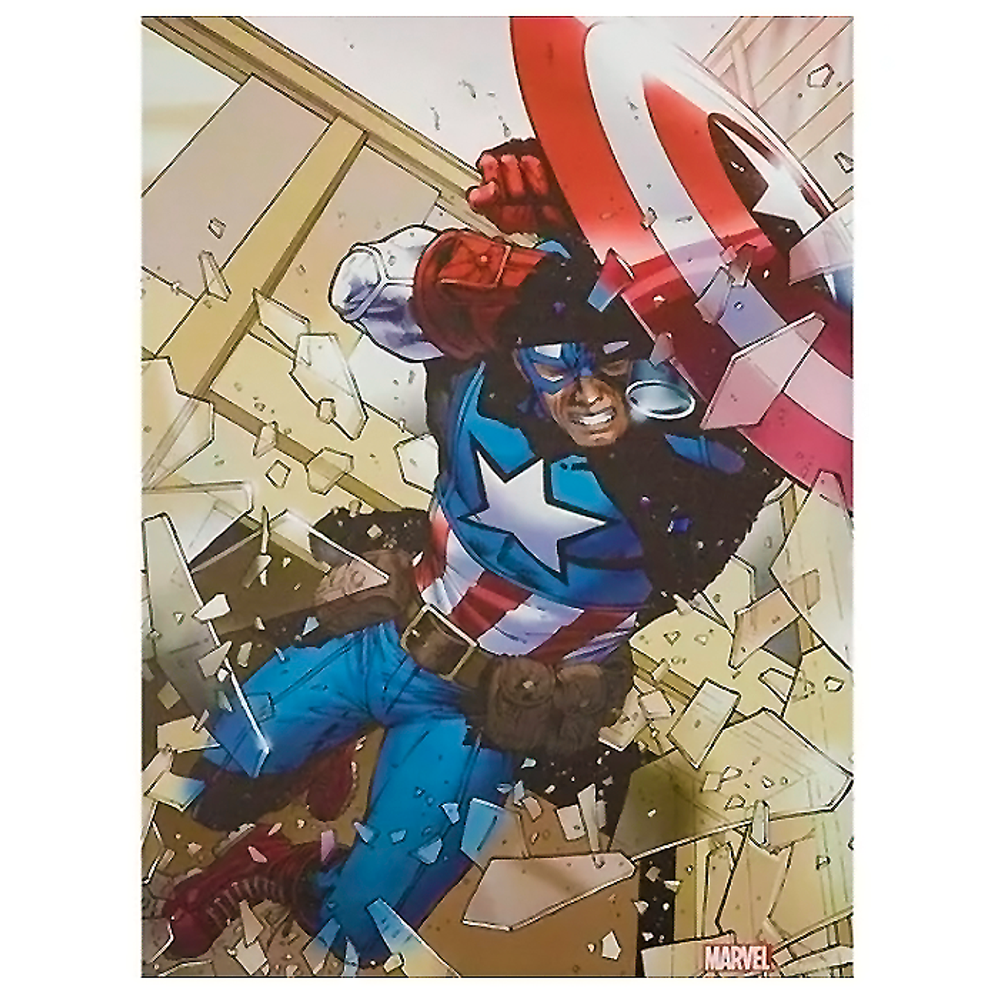 Cuadro Capitan America  Marvel Avengers 77 X 57 Cm 2