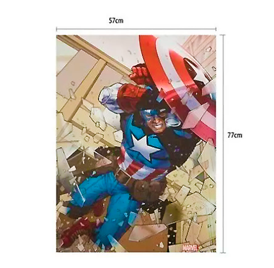 Cuadro Capitan America  Marvel Avengers 77 X 57 Cm 3