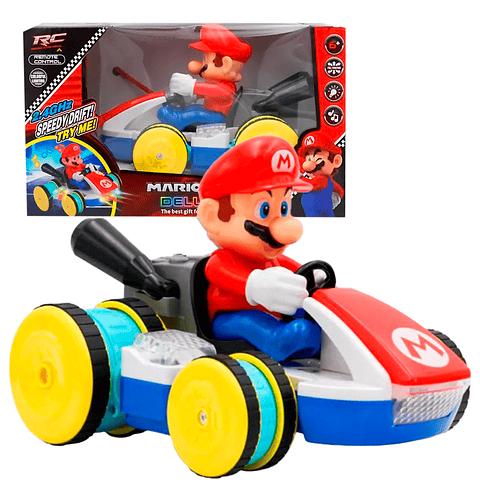 SUPER MARIO BROS CARRO CONTROL REMOTO JUGUETE VEHICULOS INFANTILES