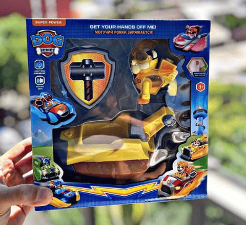 PATRULLA CANINA RUBBLE JUGUETES COLECCIÓN  FIGURAS PAW PATROL JUGUETERÍA