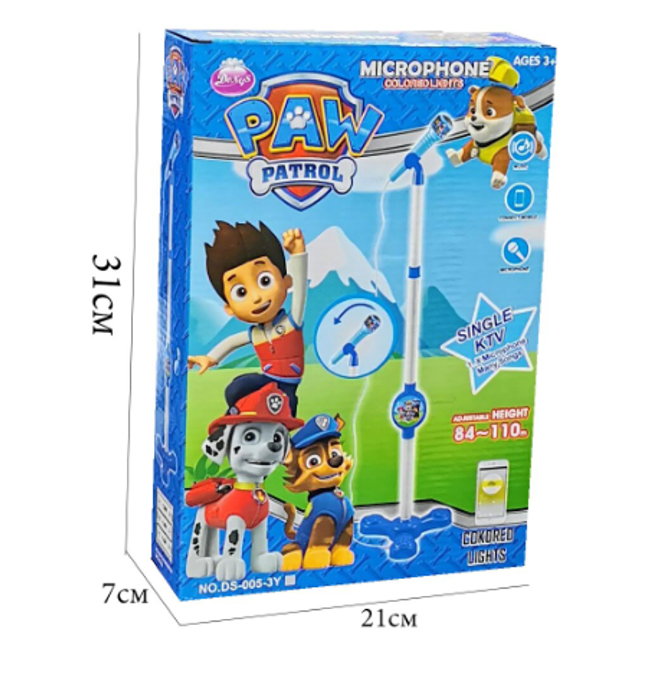 Micrófono Inalámbrico Paw Patrol Juguetes  2