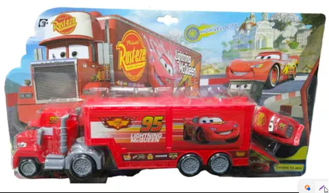 Cars Rayo Mcqueen Niñera Carro Juguete 