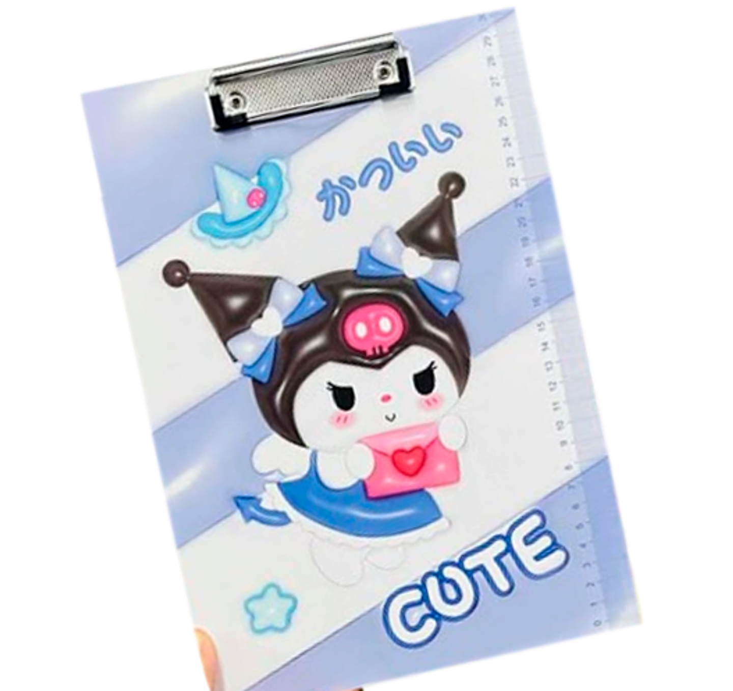 Tabla De Apoyo Legajadora Kuromi  Cromada A4 3