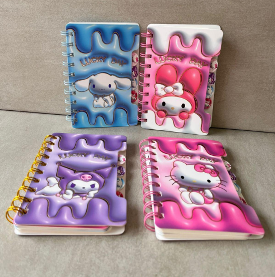 Agenda Sanrio Kuromi Diario de Notas Argollada 1