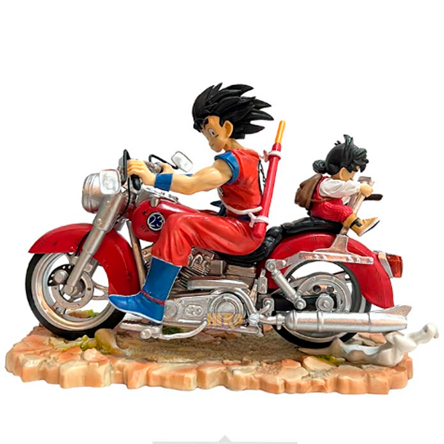 Anime Dragon Ball Z Padre Hijo Goku y Gohan Figura Estatua 5