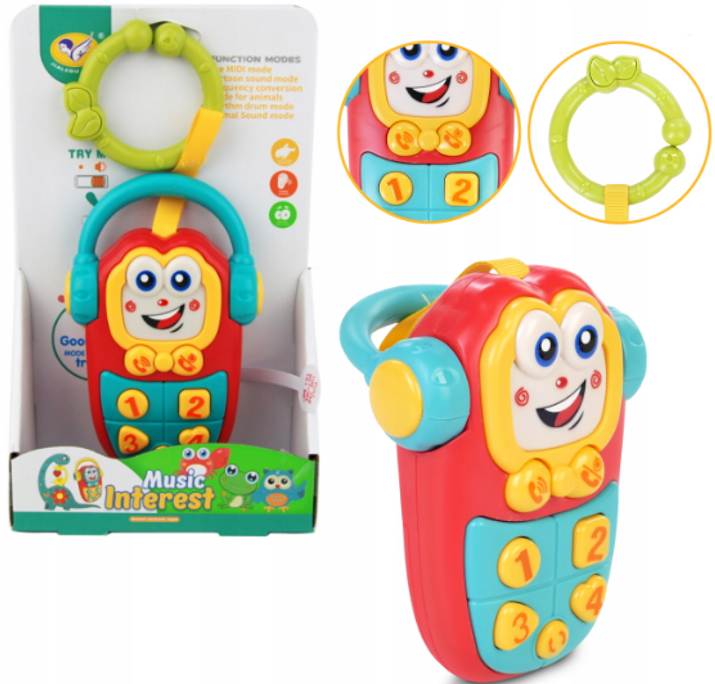 Celular Musical Juguetes Bebes Sonidos Teléfono Juguetería 2