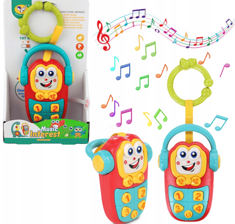 Celular Musical Juguetes Bebes Sonidos Teléfono Juguetería