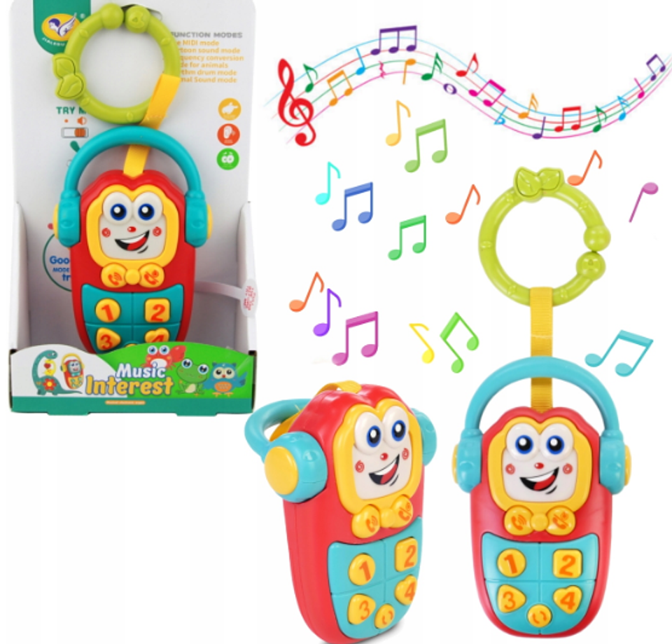 Celular Musical Juguetes Bebes Sonidos Teléfono Juguetería 1