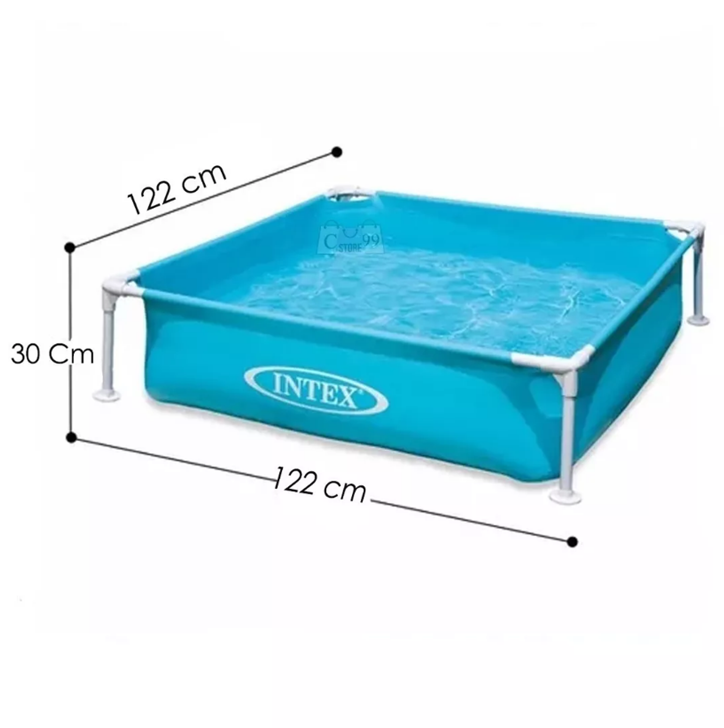 Piscina Estructural Para Niños Cuadrada Intex  3