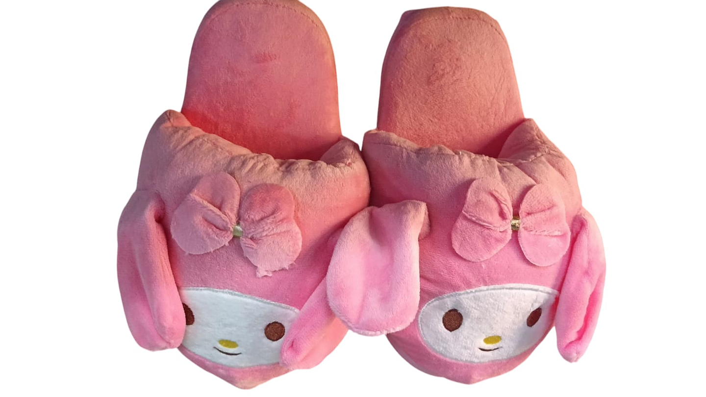 BABUCHAS PANTUFLAS KUROMI MELODY ROSADA 1