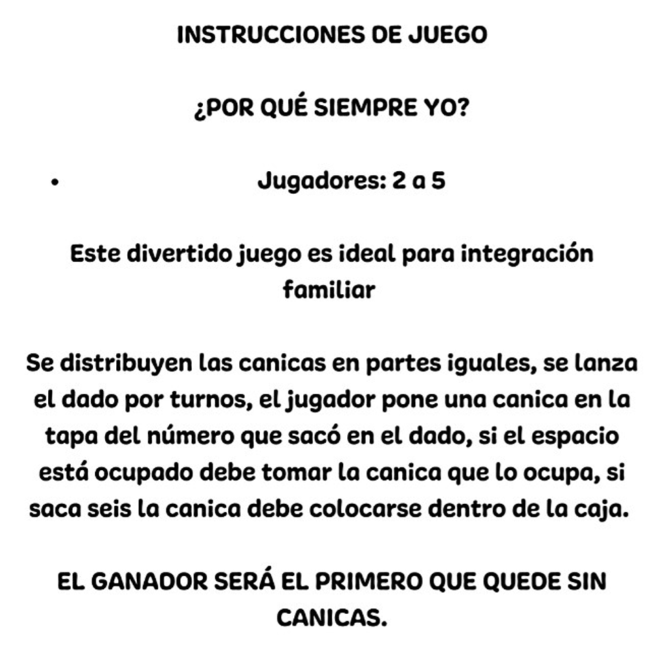 Por Qué Siempre Yo? Juego de Mesa 3