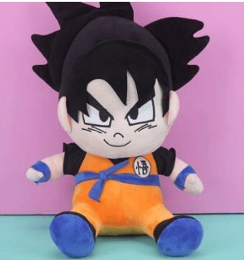 PELUCHE GOKU PELO NEGRO