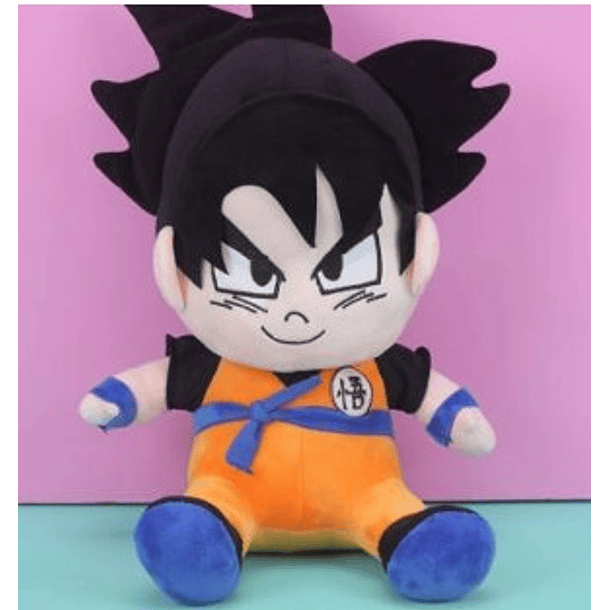 PELUCHE GOKU PELO NEGRO 