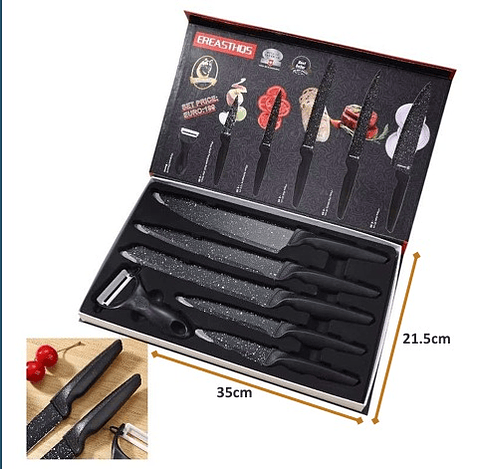 SET CUCHILLOS 6 PCS