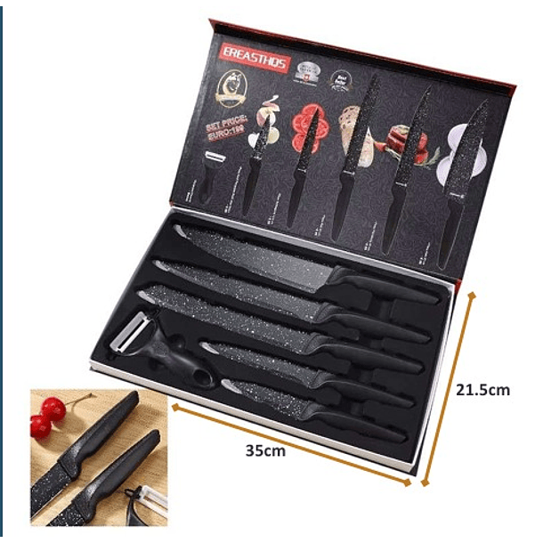 SET CUCHILLOS 6 PCS 