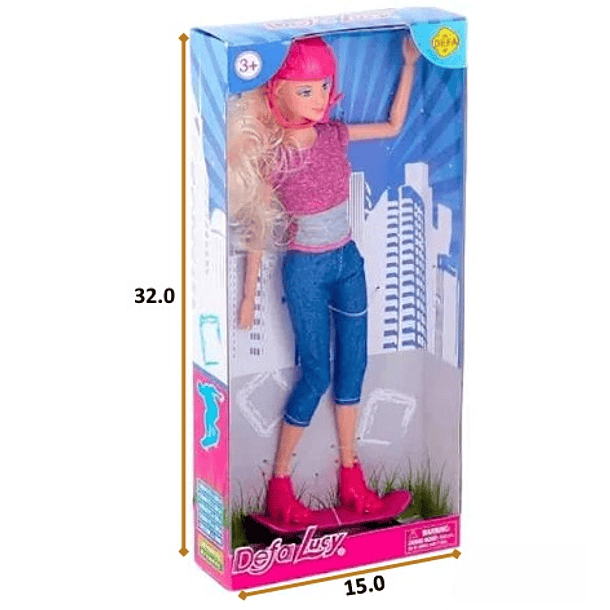 MUÑECA CON PATINETA 