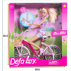 MUÑECA CON BICICLETA