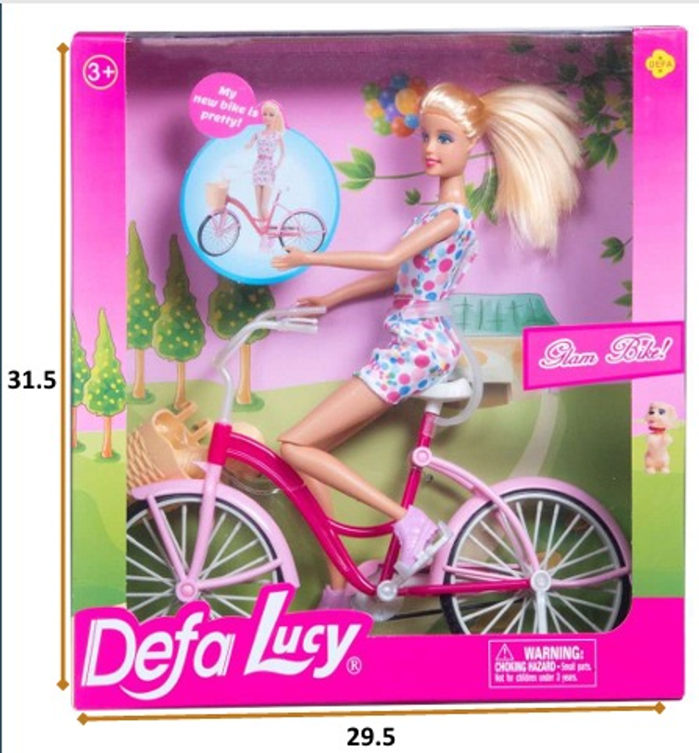 MUÑECA CON BICICLETA 1