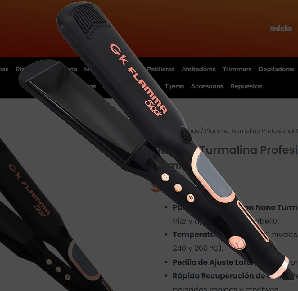 Plancha Turmalina Profesional Gonka Flamma 1