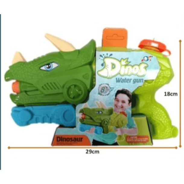 PISTOLA DE AGUA DINOSAURIO 2