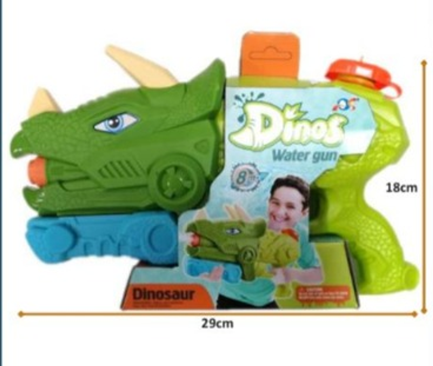 PISTOLA DE AGUA DINOSAURIO 2