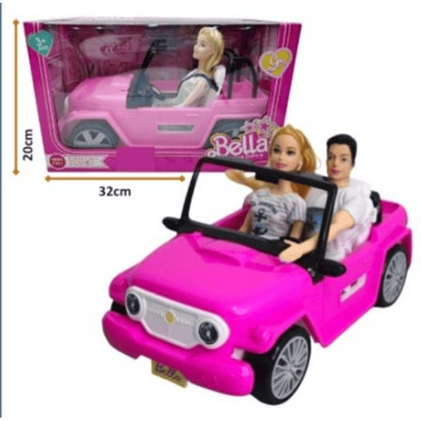 JEEP CARRO MUÑECAS BELLA 