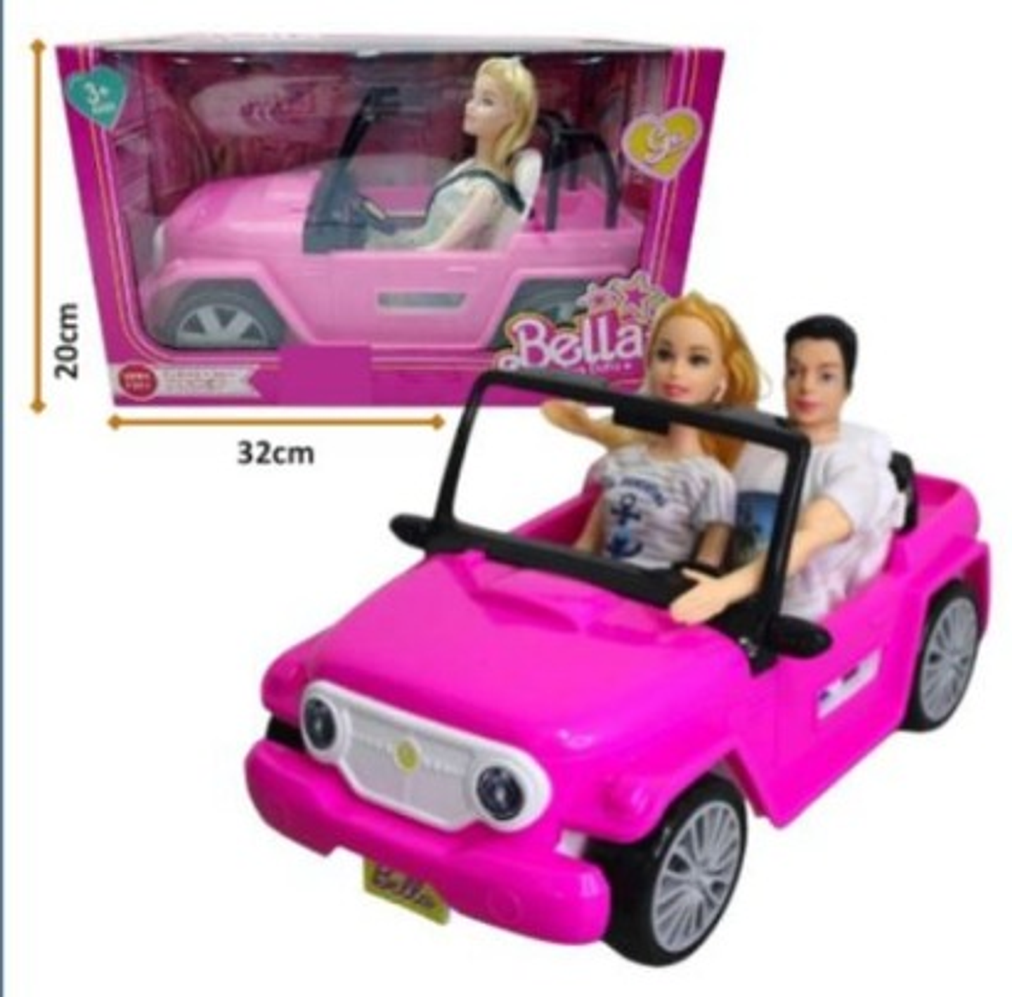 JEEP CARRO MUÑECAS BELLA 1