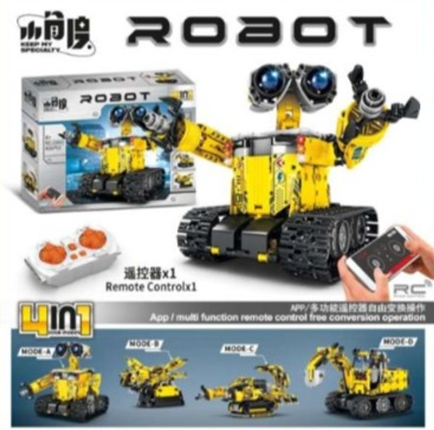 ROBOT ARMABLE CONTROL REMOTO WALLI 1