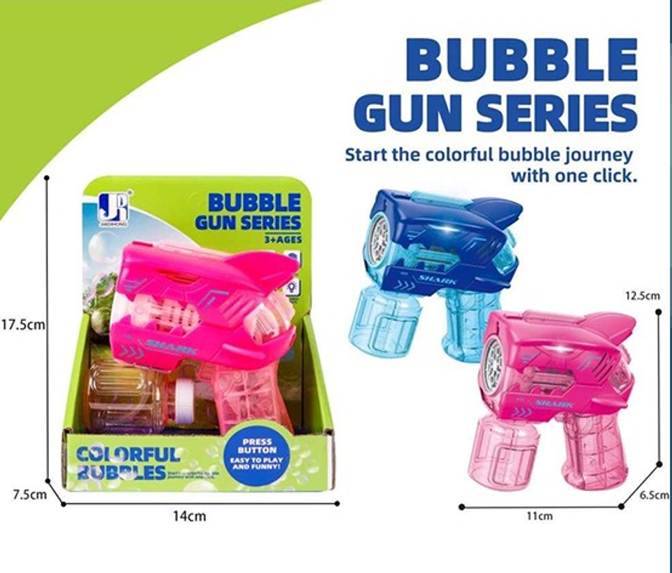 PISTOLA DE BURBUJAS LUCES 1