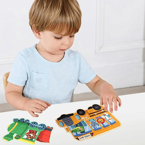 Rompecabezas Animales Transporte 3