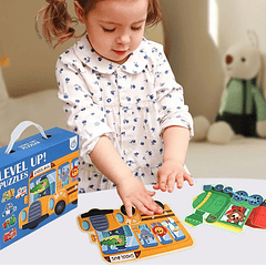 Rompecabezas Animales Transporte