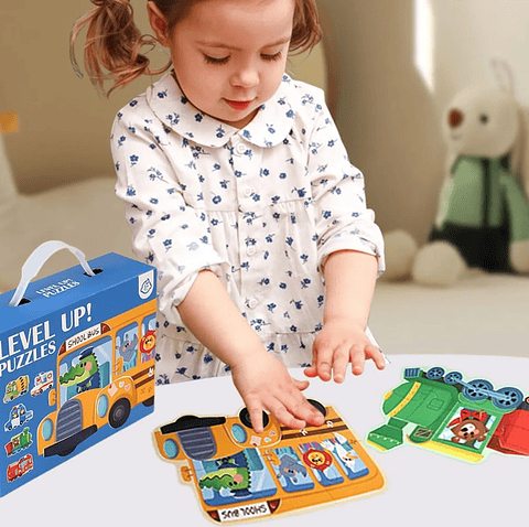 Rompecabezas Animales Transporte