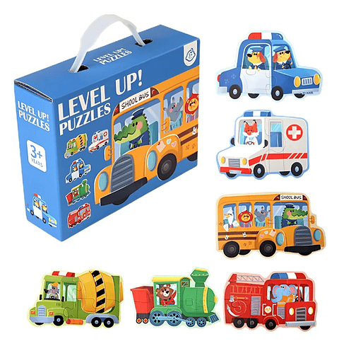 Rompecabezas Animales Transporte