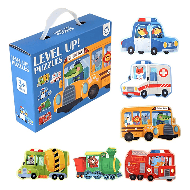 Rompecabezas Animales Transporte 1