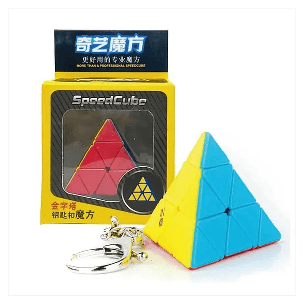 Llavero Cubo Rubik Piramide 4