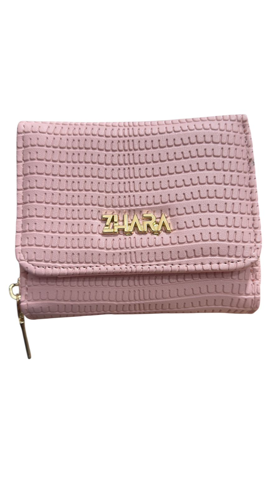 CARTERA DAMA ZHARA TRIFOLD ROSADA 1