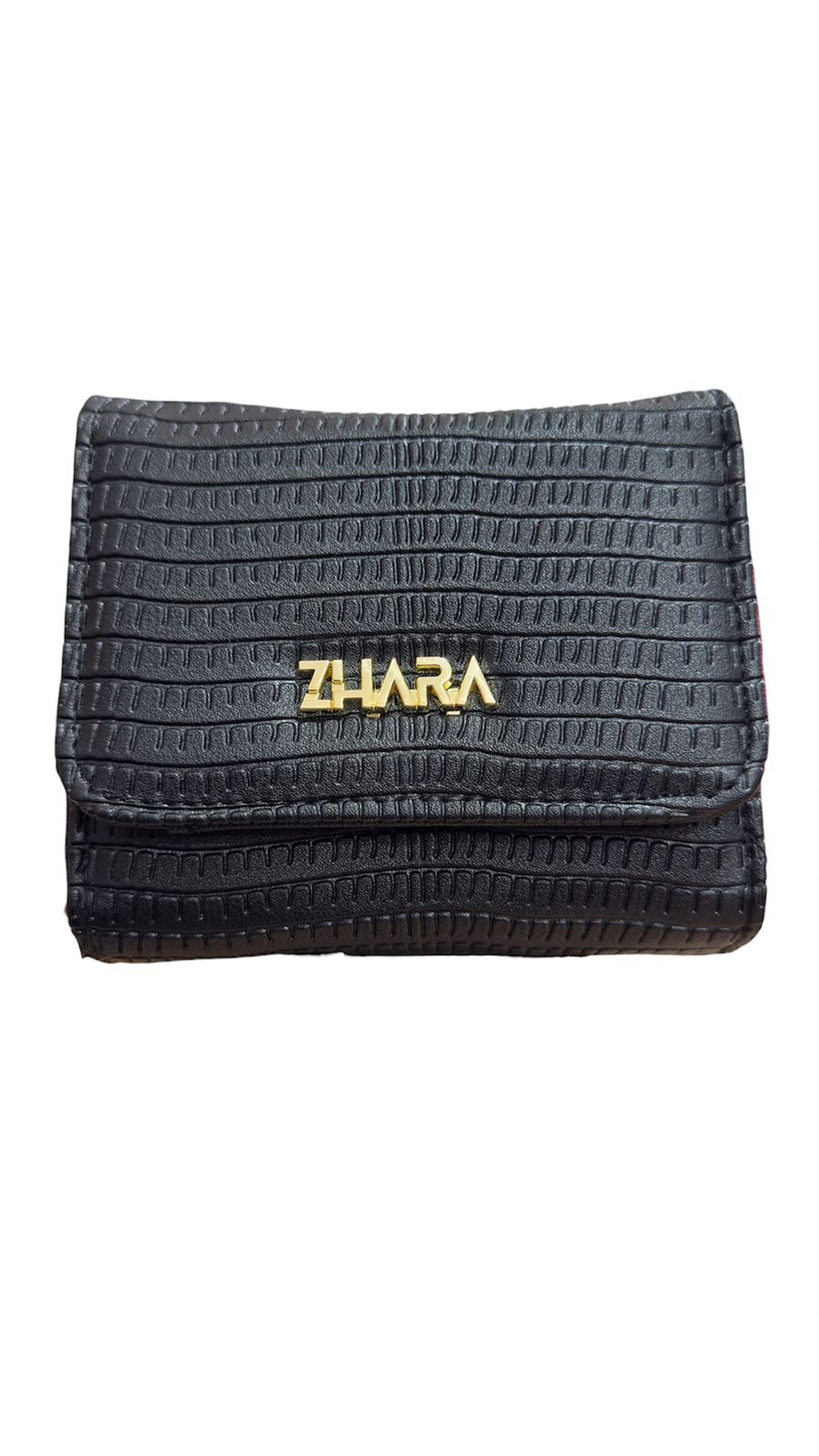 CARTERA DAMA ZHARA TRIFOLD NEGRA 1
