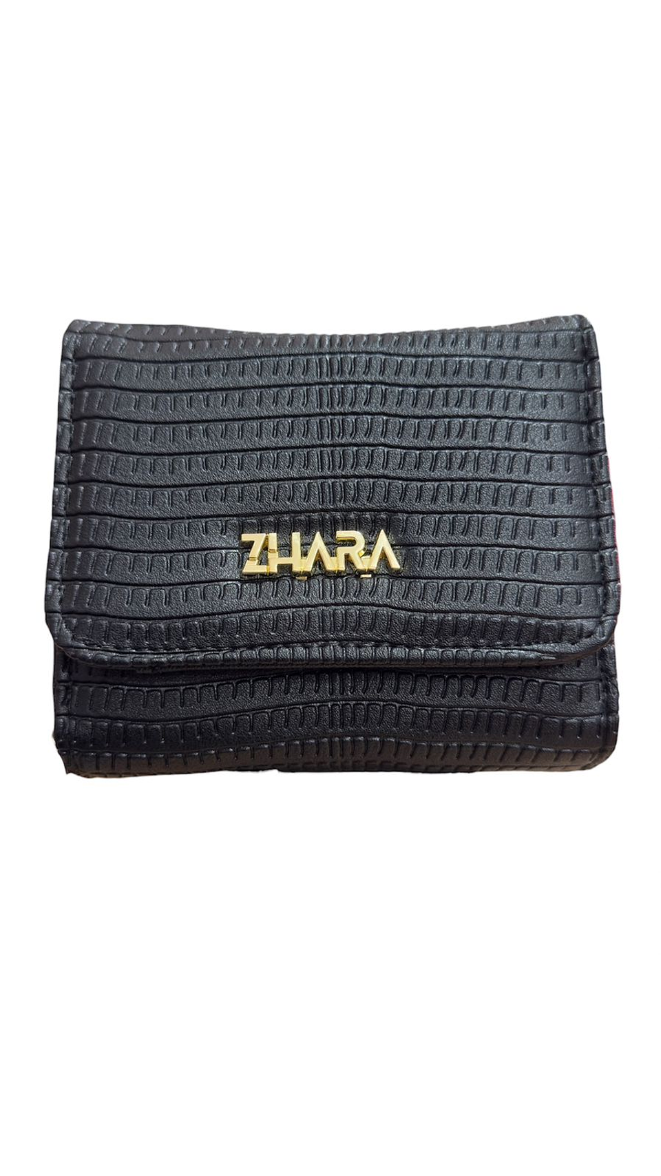 CARTERA DAMA ZHARA TRIFOLD NEGRA 1