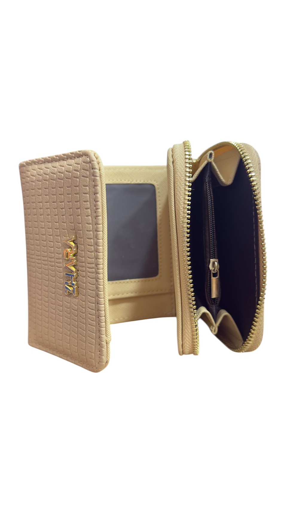 CARTERA DAMA ZHARA TRIFOLD CREMA 4